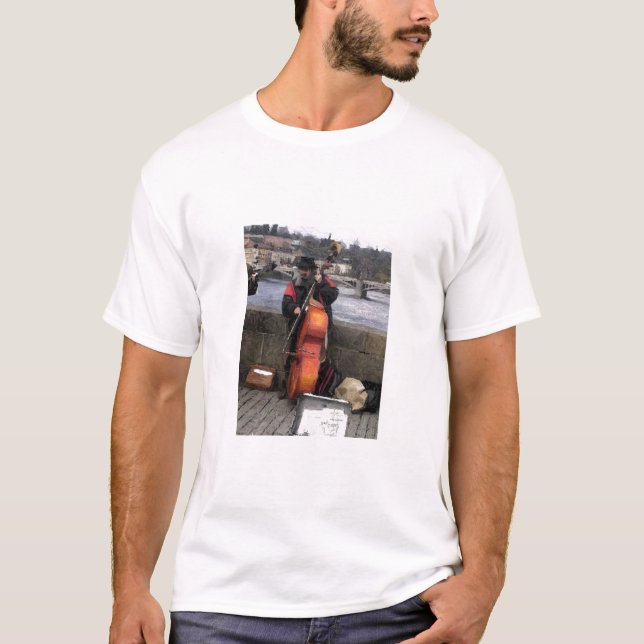 Prag-Bassist T-Shirt (Vorderseite)