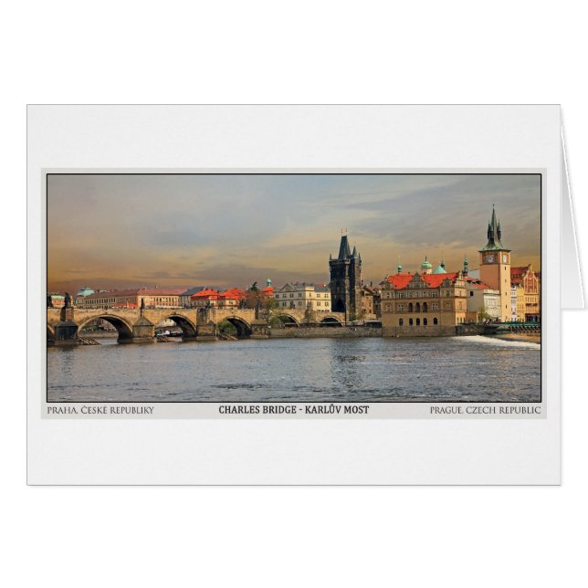 Prag- - Charles-Brücke Pano (Vorderseite (Horizontal))