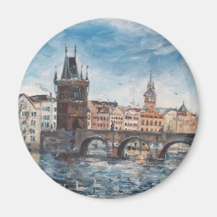 Prag - Charles-Brückenmalerei Magnet