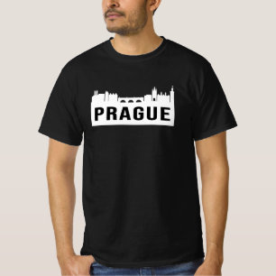 Prag City Cityscape Skyline Funny Gift Idea T-Shirt