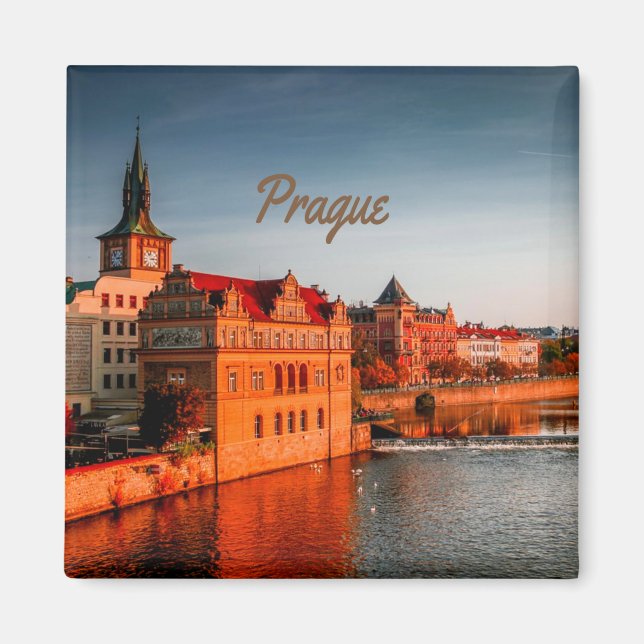 Prag Hauptstadt der Tschechischen Republik Magnet (Vorne)