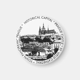 Prag, Historische Stadt, Burg - Tschechische Kunst Magnet