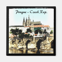 Prag - Karlsbrücke, Burg (Magnet) Magnet