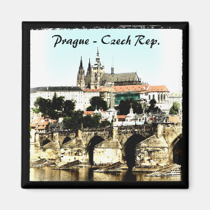 Prag - Karlsbrücke, Burg (Magnet) Magnet