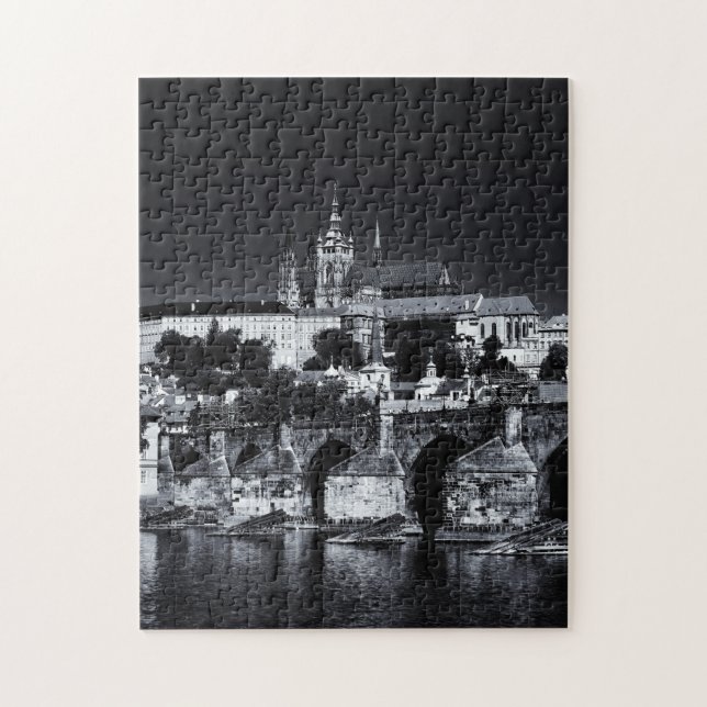 Prag, Karlsbrücke und Schloss / Tschechien Puzzle (Vertikal)