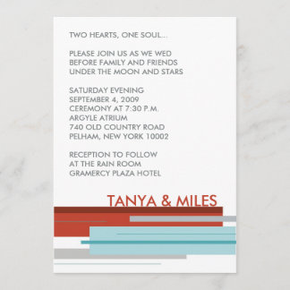 Prag laden ein:  Modernes Rot Einladung