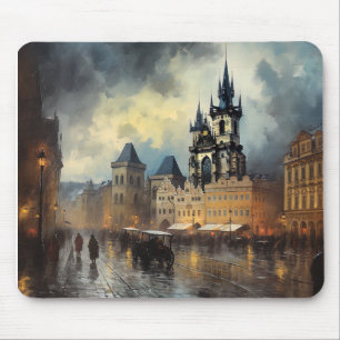 Prag Nacht in Tschechien Mousepad