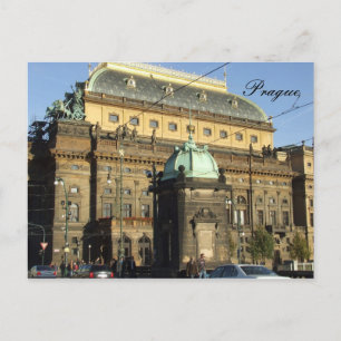 Prag Postcard Nationaltheater Postkarte