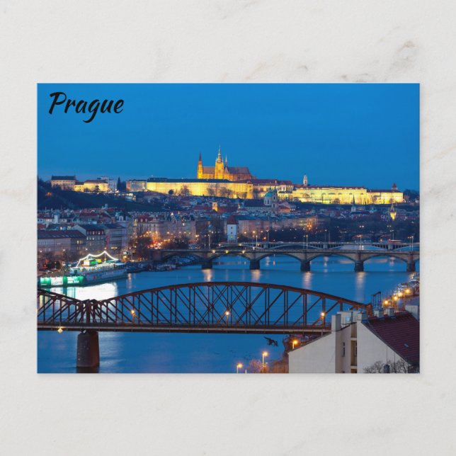 Prag Postkarte (Vorderseite)