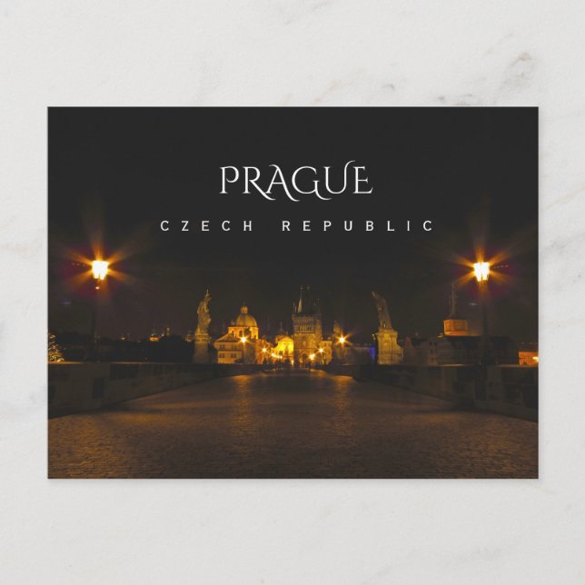 Prag Postkarte (Vorderseite)
