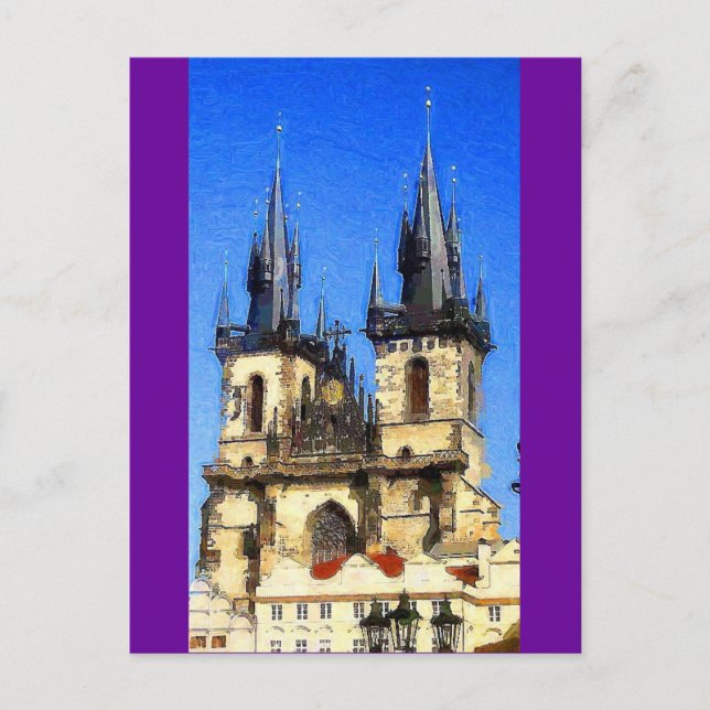 Prag Postkarte (Vorderseite)