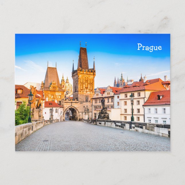 Prag Postkarte (Vorderseite)