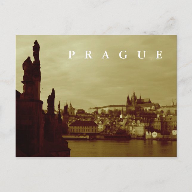 Prag Postkarte (Vorderseite)