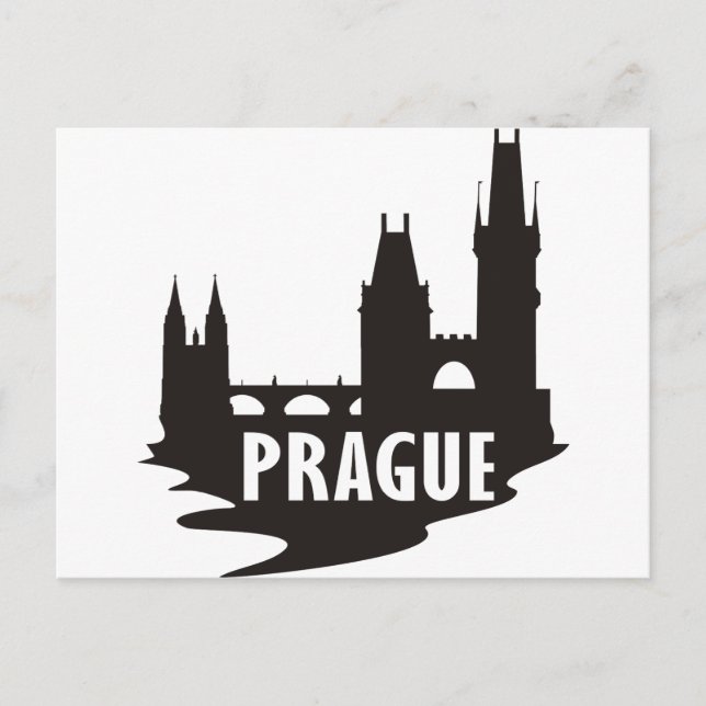 Prag Postkarte (Vorderseite)