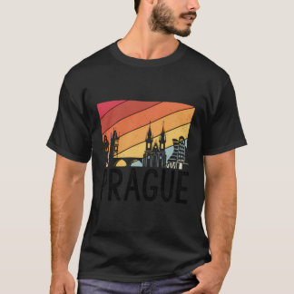 Prag Prag Vintag Tschechien Lieblingsstadt T-Shirt