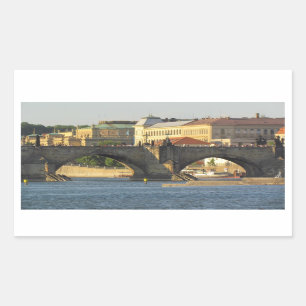 Prag/Praha-Aufkleber Rechteckiger Aufkleber