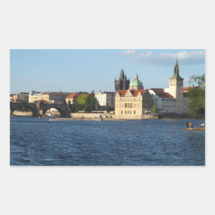 Prag/Praha-Aufkleber Rechteckiger Aufkleber