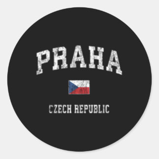 Prag Praha Tschechische Republik Sportsport Runder Aufkleber