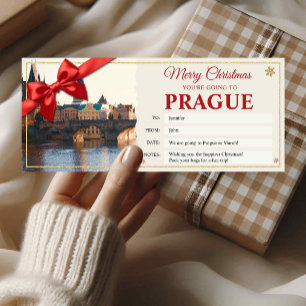 Prag-Reise-Weihnachts-Überraschungsgeschenk-Ticket Einladung