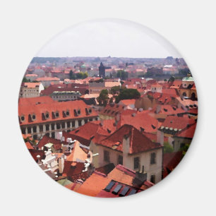 Prag-Rot-Dächer Magnet