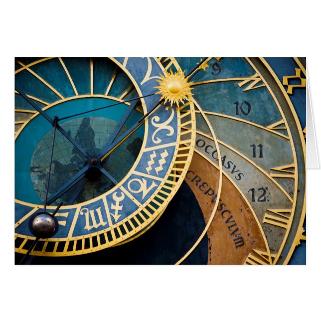 Prag’s Astronomical and Zodiac Clock (Vorderseite (Horizontal))