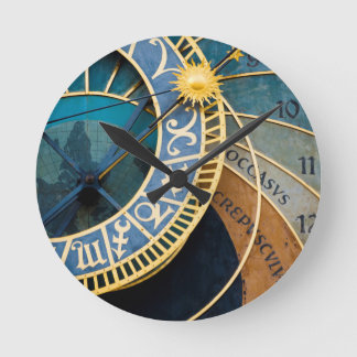 Prag’s Astronomical and Zodiac Clock Runde Wanduhr
