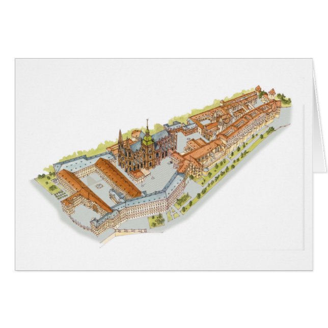 Prag-Schloss. Tschechische Republik Prags (Vorderseite (Horizontal))