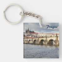 Prag-Schloss und Charles-Brückenandenken-Foto