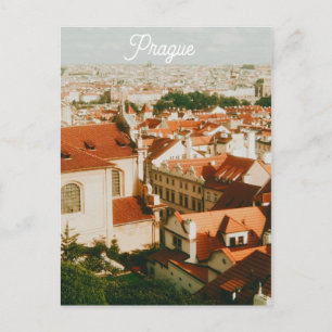 Prag Stadtansicht Souvenir Feiertagspostkarte