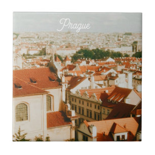 Prag Stadtansicht Souvenir Fliese