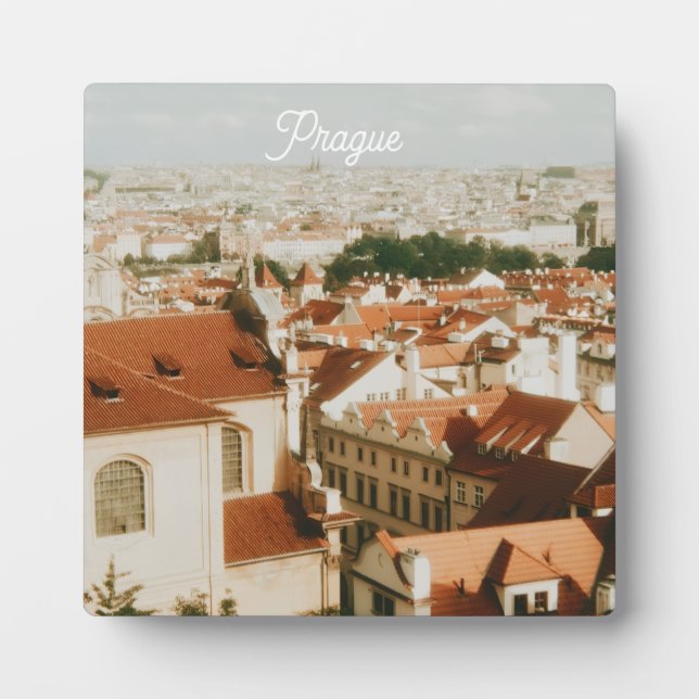 Prag Stadtansicht Souvenir Fotoplatte (Vorderseite)