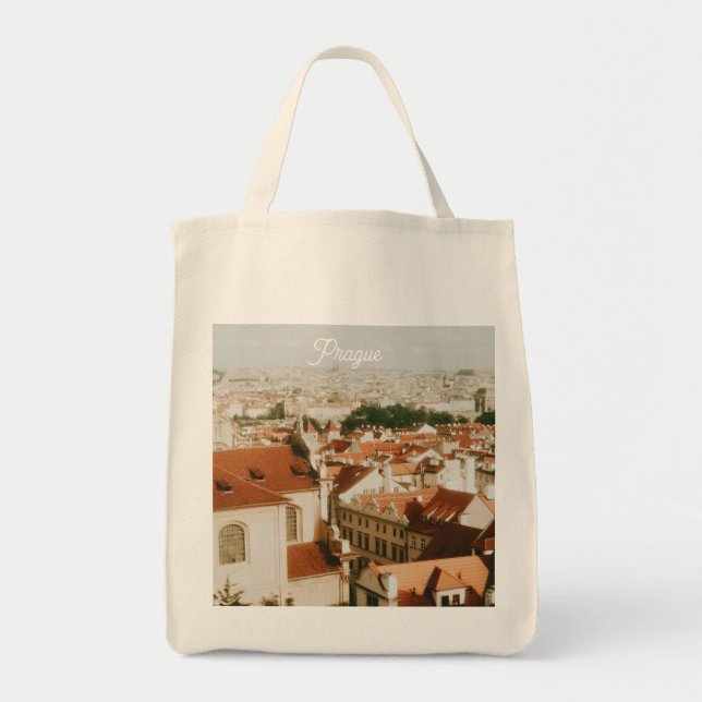 Prag Stadtansicht Souvenir Tragetasche (Vorne)