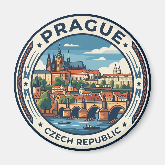 Prag Tschechien Magnet (Vorne)