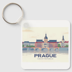 Prag Tschechien Pastel Travel Schlüsselanhänger