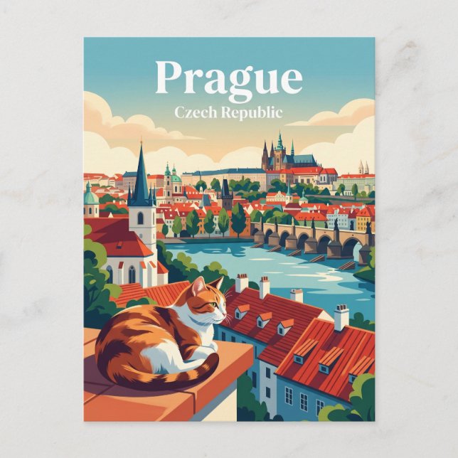 Prag Tschechien Postkarte (Vorderseite)