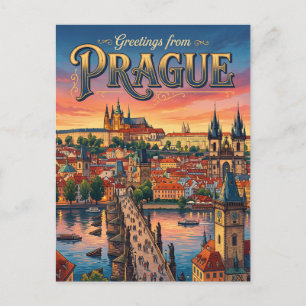 Prag Tschechien Postkarte