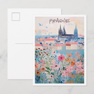 Prag Tschechische Kunst Reise Postkarte