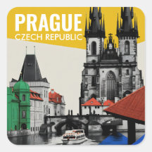 Prag Tschechische Republik Altstadt Panorama Colla