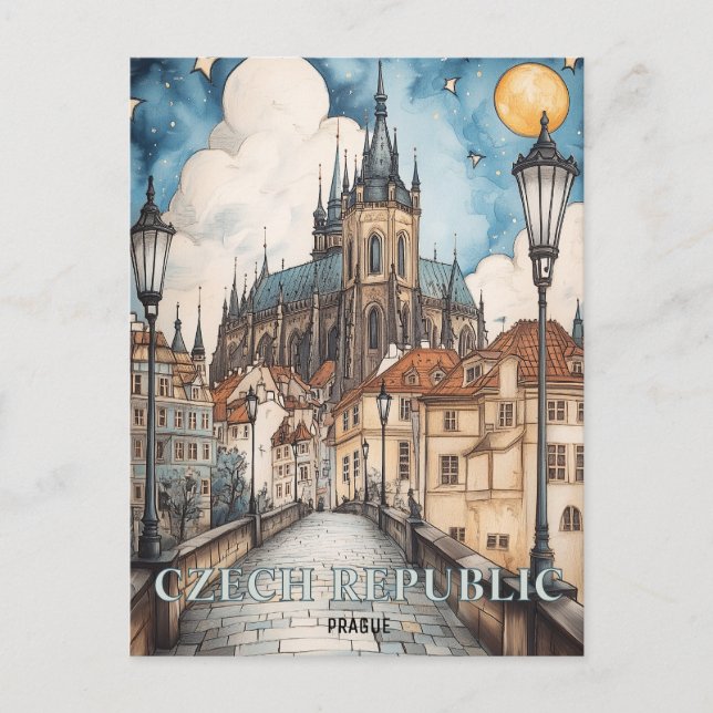 Prag Tschechische Republik Postkarte (Vorderseite)