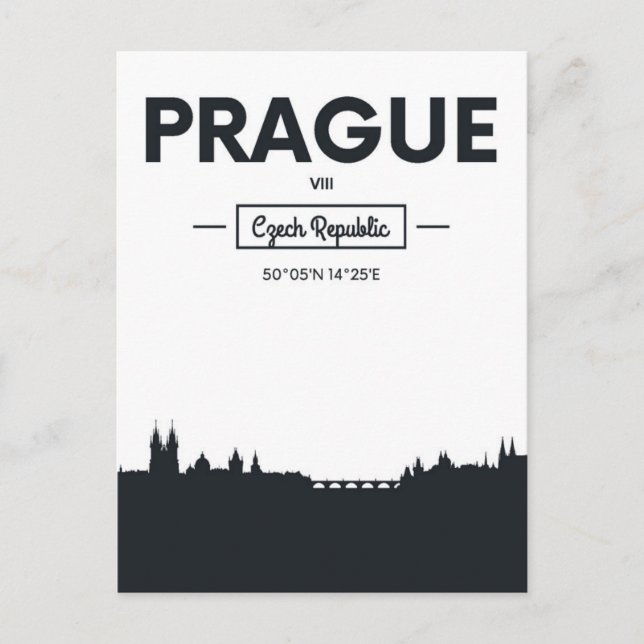 Prag, Tschechische Republik Postkarte (Vorderseite)