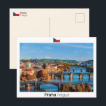 Prag - Tschechische Republik Postkarte<br><div class="desc">Ein Blick auf Prag die Hauptstadt Stadt der Tschechischen Republik.</div>