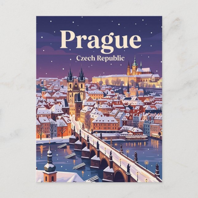 Prag, Tschechische Republik Postkarte (Vorderseite)