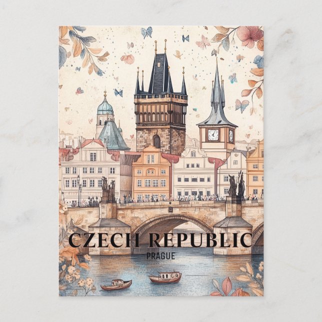 Prag Tschechische Republik Postkarte (Vorderseite)
