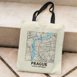 Prag, Tschechische Republik Stadtplan-Tasche Tragetasche