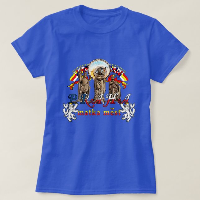 Prag Tschechische Republik T-Shirt (Design vorne)