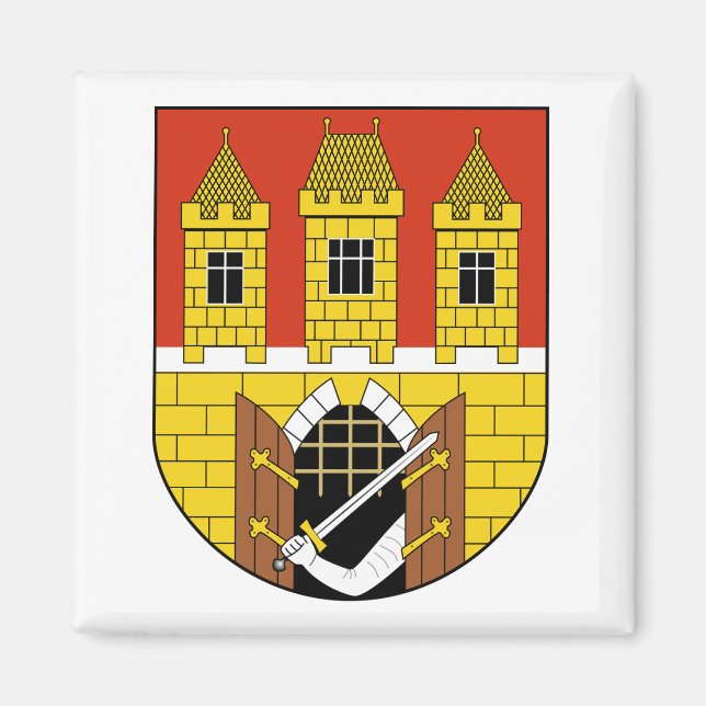 Prag, Tschechische Republik Wappen Magnet (Vorne)