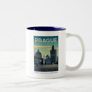 Prag, Tschechische Republik Zweifarbige Tasse