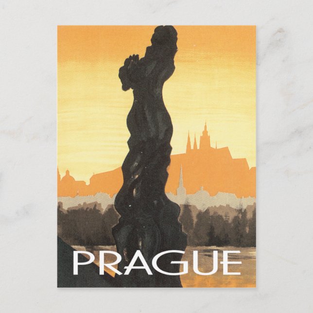 Prag, Tschechoslowakei Vintag Postkarte (Vorderseite)