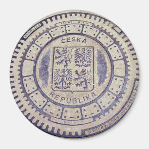 Prag-Wappen Abwasserkanal-Abdeckung Magnet
