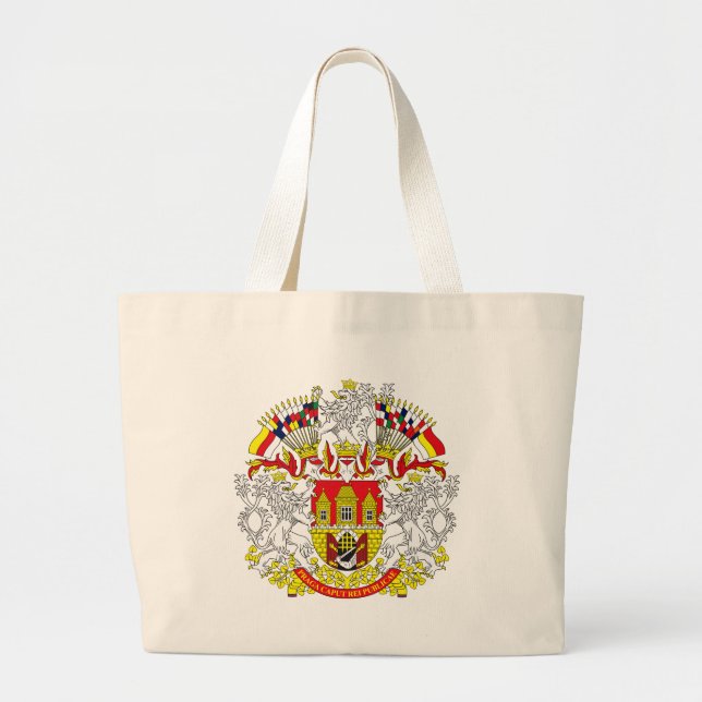 Prag-Wappen Taschen-Tasche Jumbo Stoffbeutel (Vorne)